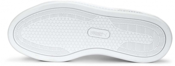 Кеды Puma SMASH PLATFORM V3 PUMA WHITE-PUMA SILVER 39075801 р.40 белый