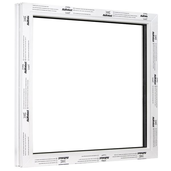 Окно глухое ALMplast 60 500x500 мм без открывания