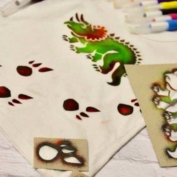 Фломастеры-аэрографы Malinos BLOpens Textil 5 шт. для ткани