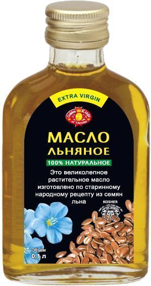 Масло Golden Kings of Ukraine Льняное 100 мл 