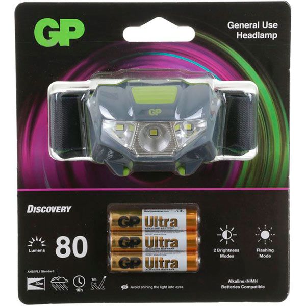 Фонарь GP CH32ME-2FB1 серый с зеленым