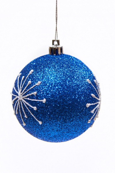 Шар новогодний Химера 100 мм синий