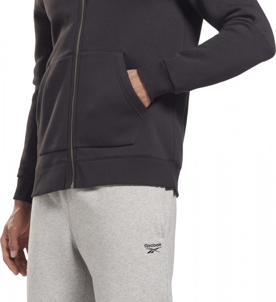 Джемпер Reebok RI FLEECE FZ HOODIE GR9206 р. 54 чорний