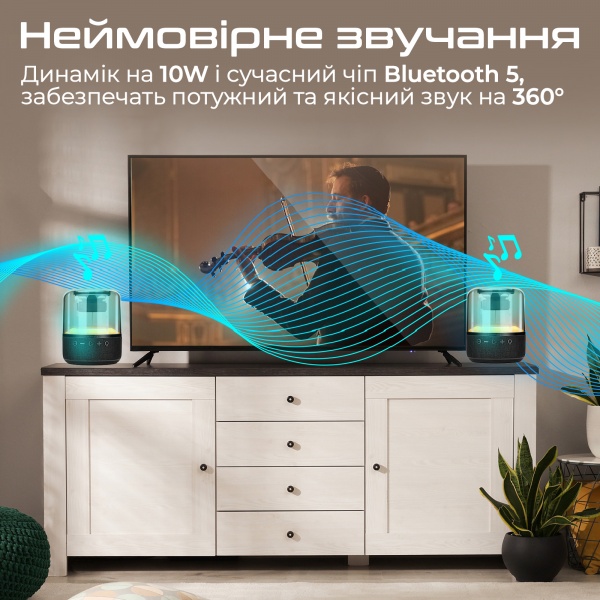 Акустична система Promate 1.0 black Glitz-L 10W