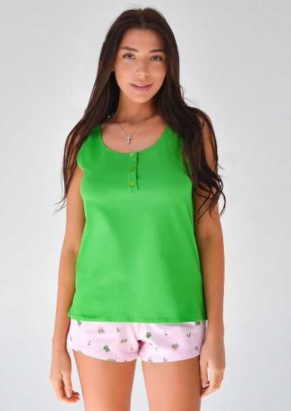 Пижама женская Roksana Cacti №1081/16087 р. 44 разноцветный