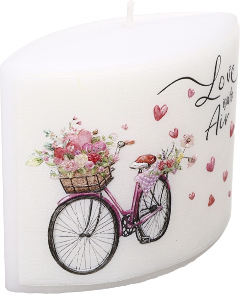 Свеча Эллипс Валентинка в ассортименте Pako-If