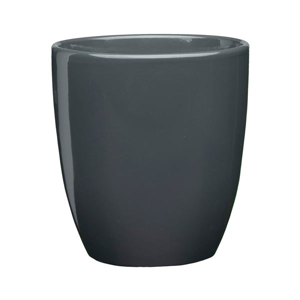 Горщик керамічний Santino Nova-3 круглий 4,4 л антрацит (DP-16-20-J-39-00) 