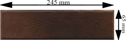Клінкерна плитка OLD CASTLE Dark brown 24,5x6,5 Cerrad