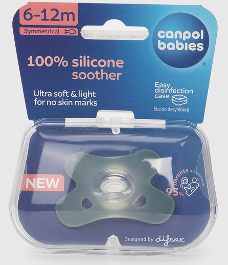 Пустышка симметричная Canpol Babies зеленый (5901691883154)