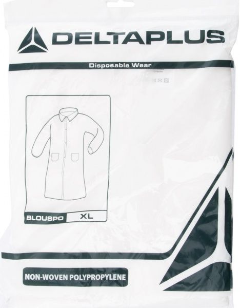 Халат рабочий Delta Plus р. XL рост универсальный BLOUSPOXG белый