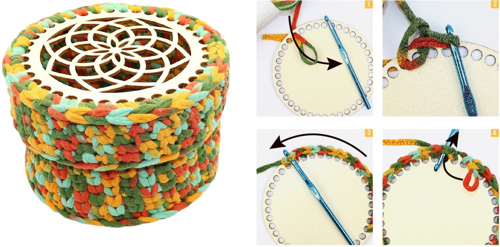 Набір для творчості Mebo в'язання гачком Кошик 1025-03