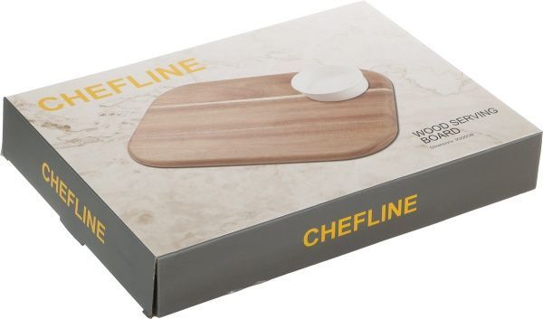 Доска сервировочная с соусником Chefline 35х25 см 