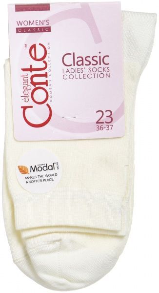 Шкарпетки Conte Classic Classic 16С-12СП р. 23 кремовий 