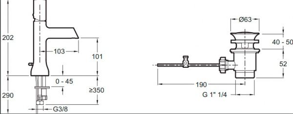 Смеситель для умывальника Jacob Delafon