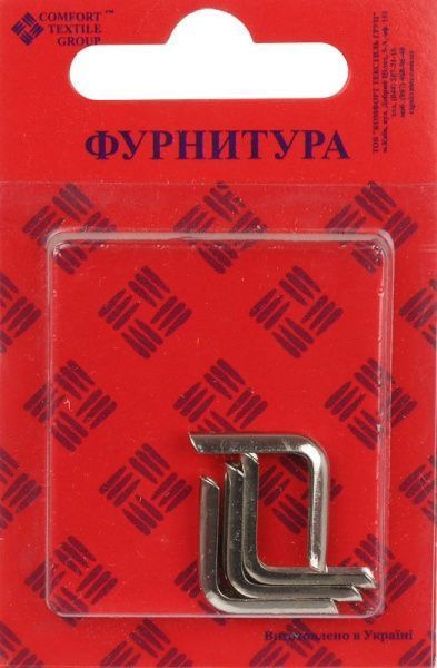 Уголок 15х15 серебро 4 шт.