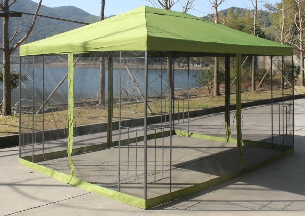 Павильон садовый Indigo 3x34x2,65 м DU171 оливковый