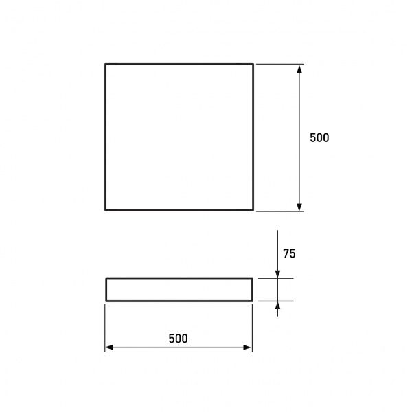 Світильник світлодіодний Smart Light Holzquadrat N19 72 Вт білий 3000-6500 К LED-ESL-72W-N19 