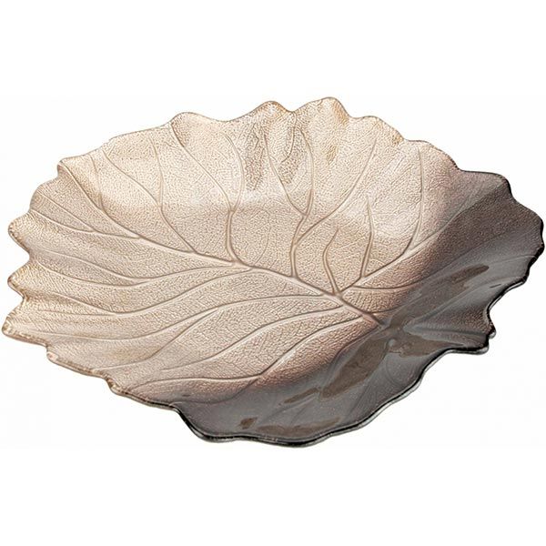 Блюдо Кленовий лист коричневий 29 см