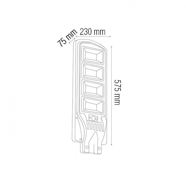 Світильник консольний HOROZ ELECTRIC 300 Вт чорний 074-009-0300-020 