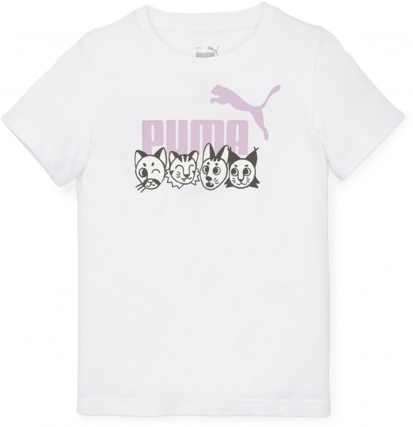 Футболка Puma ESS+ PUMA MATES TEE 67334602 р.116 білий