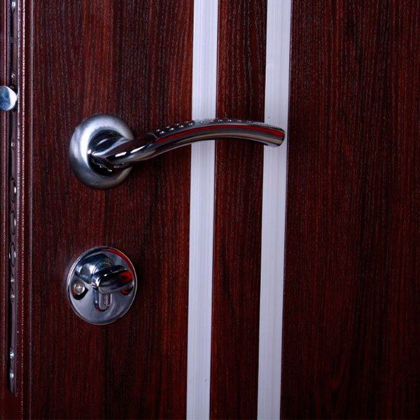 Двері вхідні Стандарт 522А 2070х860 мм темний горіх праві