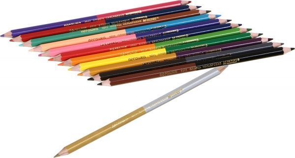 Олівці кольорові Пєгашка 12 шт. 24 кольори Marco