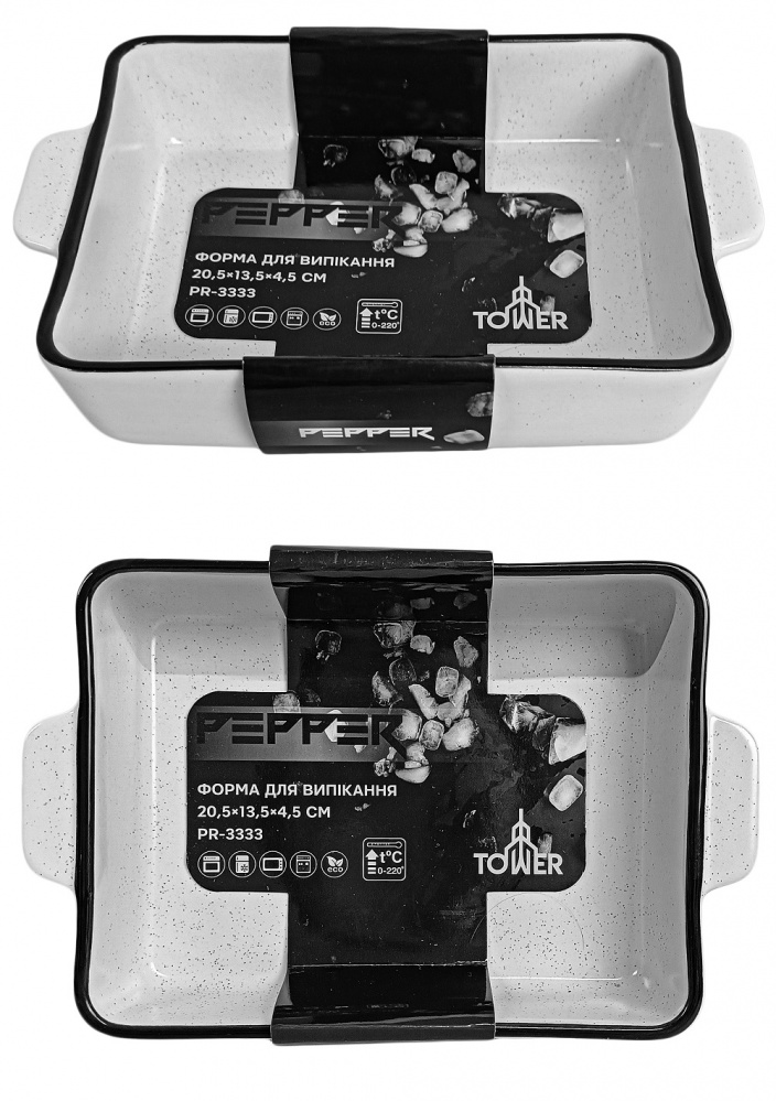 Форма Pepper 20,5х13,5х4,5 см, Tower, керамика