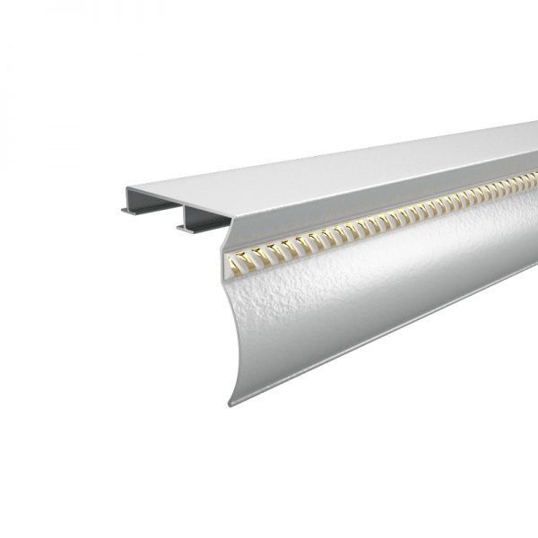 Карниз Алюсервіс с молдингом двойной укомплектованный 200 см 1 шт. 