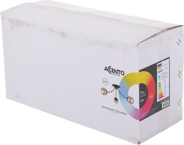 Светильник потолочный Accento lighting Oleander 3x40 Вт E14 черный ALDW-MX68859-3