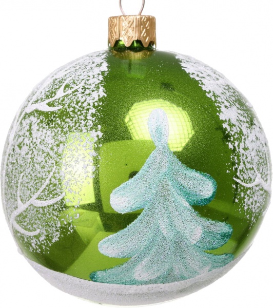 Шар новогодний мульти d 80 мм в ассортименте