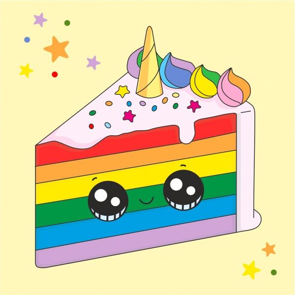 Розмальовка за контурами Тортик 20х20 см Rosa Kids 