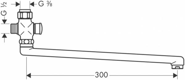 Излив для смесителя HANSGROHE 14495000