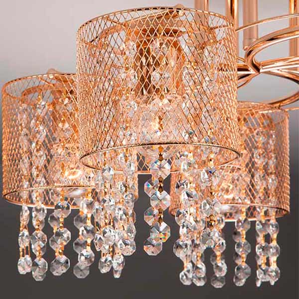 Люстра потолочная Strotskis Bonnie 30137/5 5x60 Вт E27 золото 