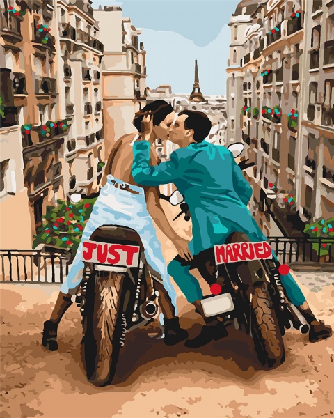 Картина по номерам Любовь в большом городе Идейка 