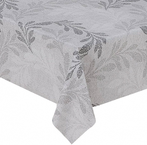 Скатерть Прованс Письмо 137x180 см серый Dariana 