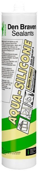 Клей-герметик Den Braven Zwaluw Aqua-Silicone 300мл прозрачный