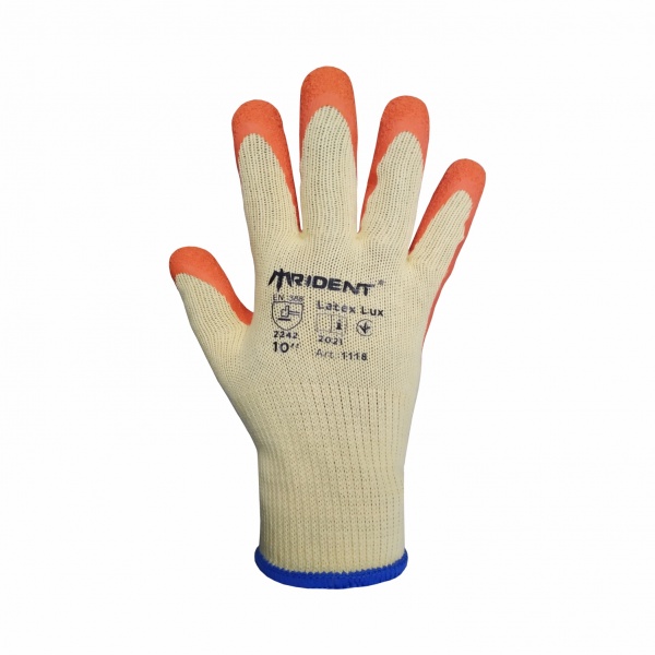 Перчатки Trident Latex Lux с покрытием латекс XL (10) 1118