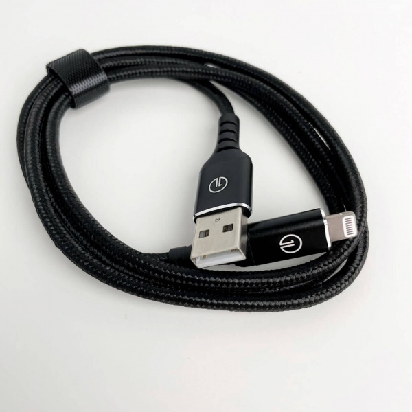 Кабель OneLounge 1Power MFi Lightning to USB 1,2 м black (13899) 