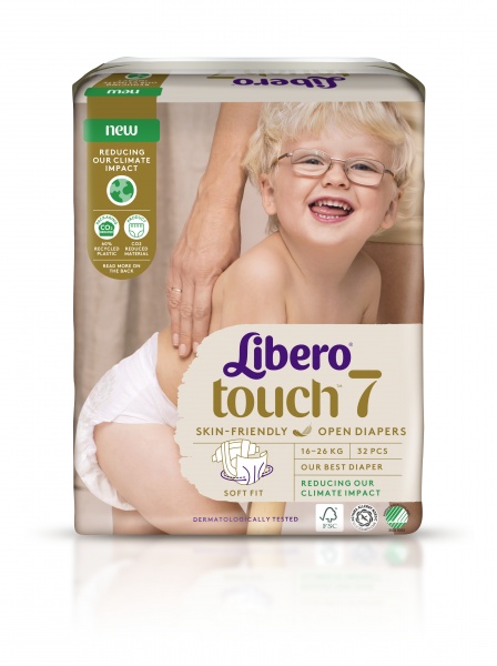 Підгузки Libero Touch 7 16-26 кг 32 шт.
