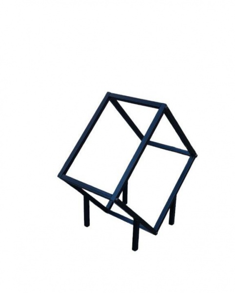 Стеллаж металлический черный 600x300xкраска 