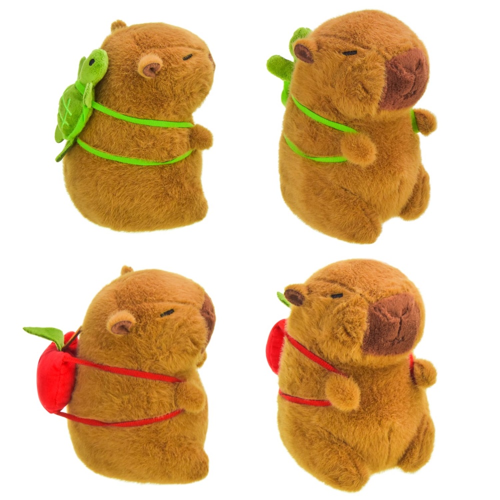 Мягкая игрушка Shantou Капибара с рюкзачком 11х17х18 см в ассортименте C47001