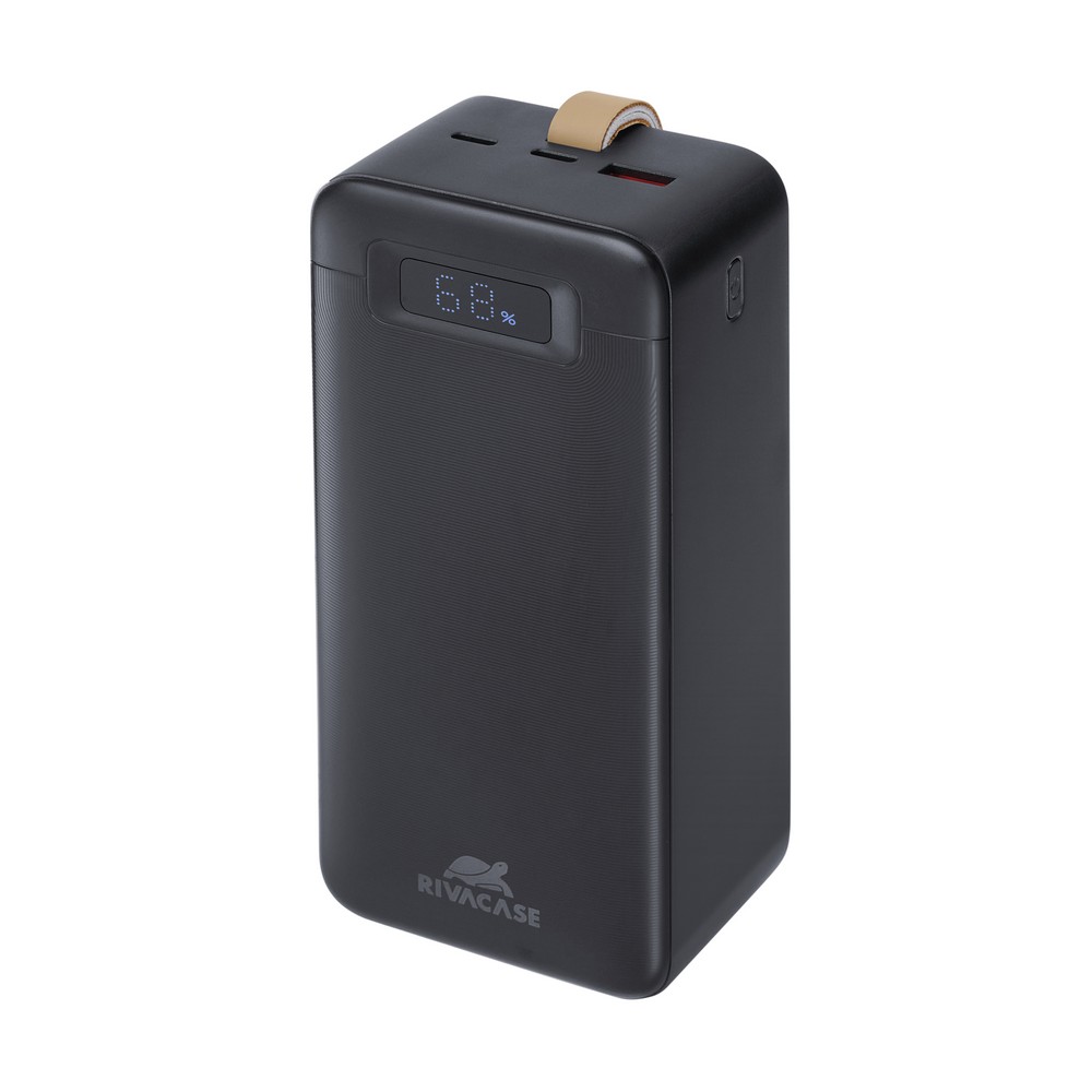 Повербанк RivaCase 40000 mAh black (RIVAPOWER VA1084 (Black)) PD 65W, з LCD — фото 1