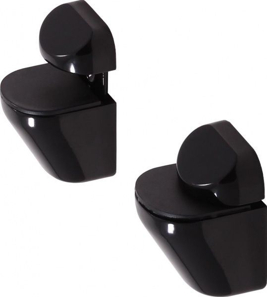 Тримач для полиць  Larvij L3308BL великий чорний