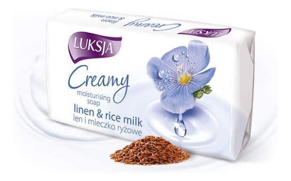 Мило Luksja Льон та Рисове молочко 90 г