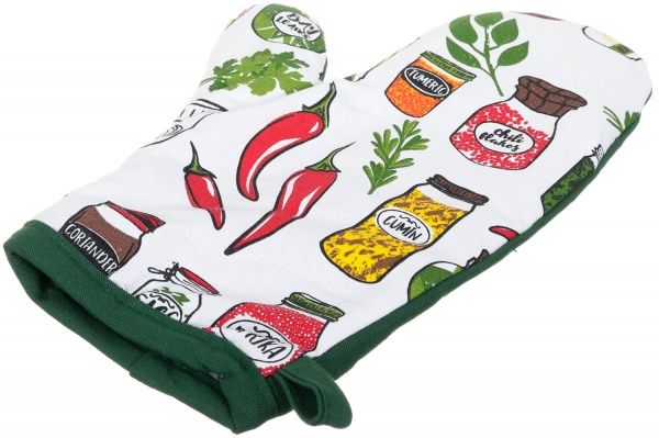 Рукавичка-прихватка Спеції 19x30 см зелений Homeline 