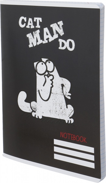 Тетрадь школьная 4 96 листов в клетку Simon's Cat