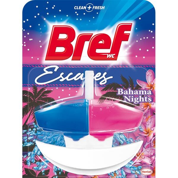 Гигиенический блок для унитаза Bref Duo-Aktiv Багамские ночи 50 г