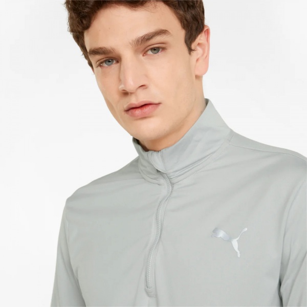 Футболка Puma RUN FAV 1 4 ZIP 52021119 р.L сірий