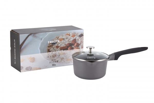 Ківш з кришкою Black Pearl 16 см C01609 Carote