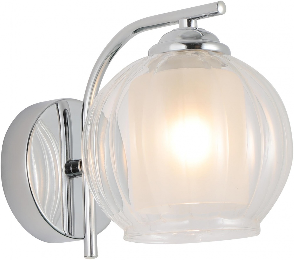 Светильник настенный Sensio Aquarius 40 Вт E27 хром/белый ALG-07488/1W